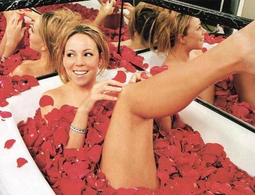 16P Awesome celebrity superstar Mariah Carey naked nipple