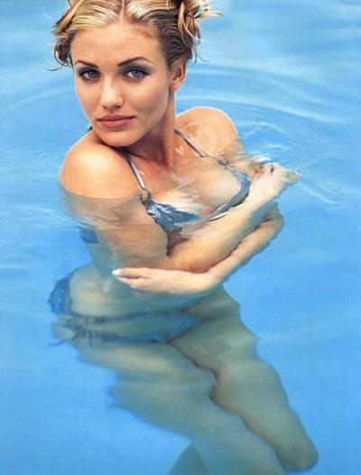16P Cameron Diaz show thong in public and naked pool pictures