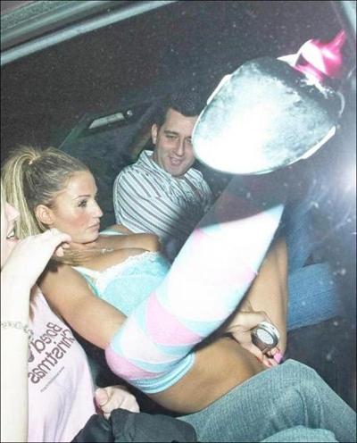 16P Glamour model Katie Price showing her really big breasts