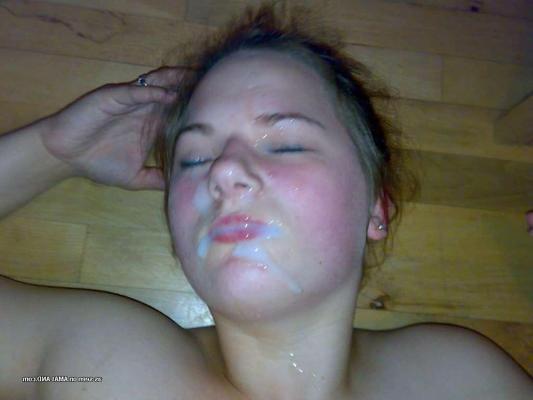 15P Chubby big breasted amateur teen GF facial cumshot