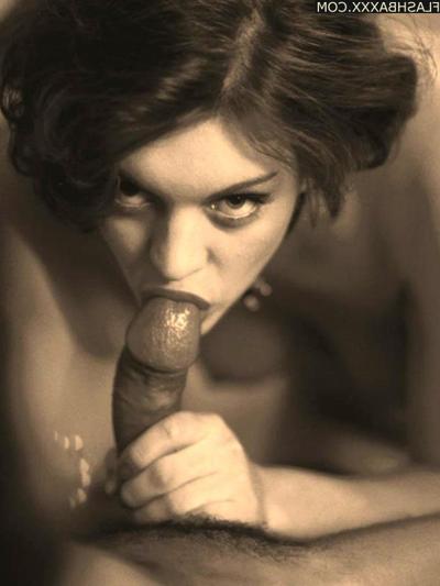 16P Retro hotties perfecting blowjobs in the old days