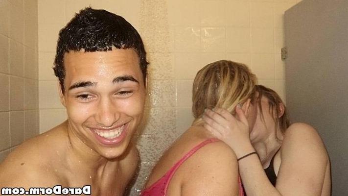 15P Naughty college girls taking shower in their dorm