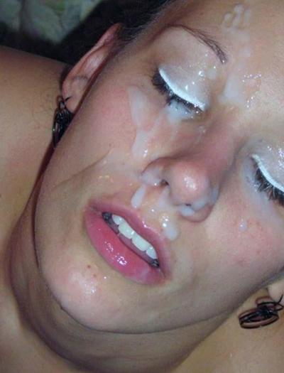 15P Picture gallery of an amateur kinky slut who got facialed