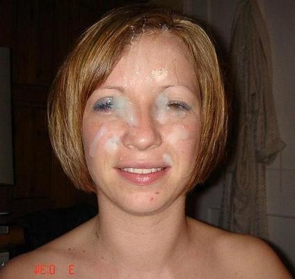 15P Pictures of amateur girlfriends who like sticky cum