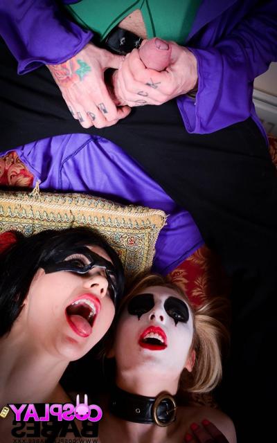 14P The Joker Cosplay Threesome with Jessica Jensen and Tina Kay
