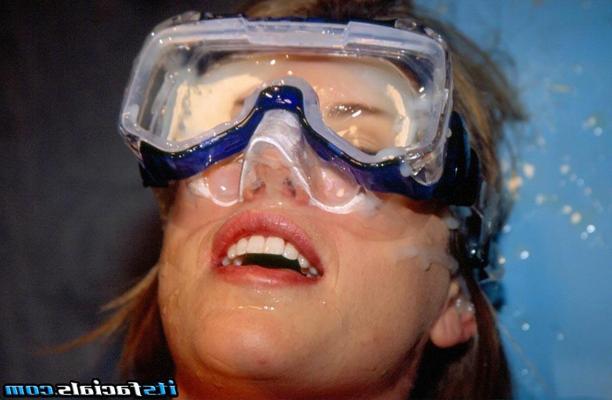 17P Babe blonde get facial cumshot hardcore at bukkake