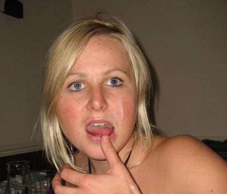 15P Real amateur girlfriends taking cumshots