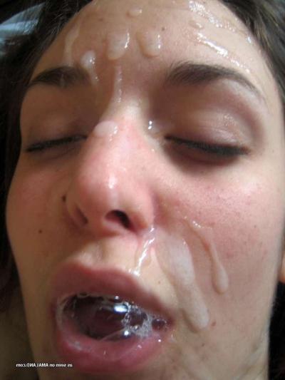 15P Cum splattered on amateur teen girlfriend face