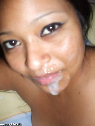 15P Chubby Latina GF gives blowjob for homemade facial