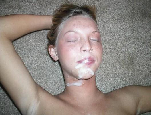15P Assorted homemade girlfriend facial cumshot pix