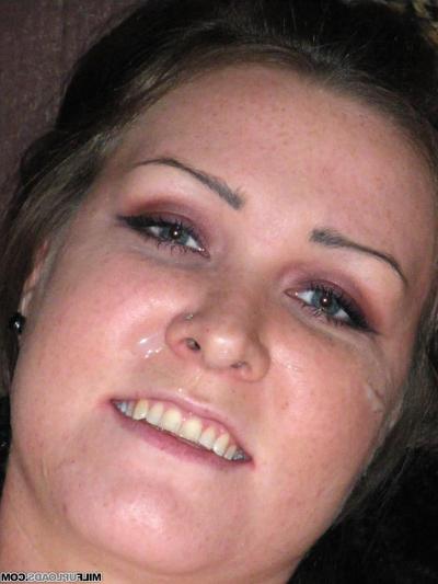 15P Chubby amateur girlfriend spreads and gives blowjob for facial