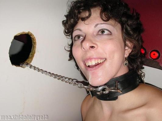 19P Sexy brunette gloryhole slut facialized by total strangers