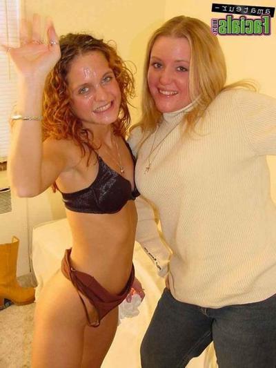 16P amateur redhead teen getting a facial cumshot
