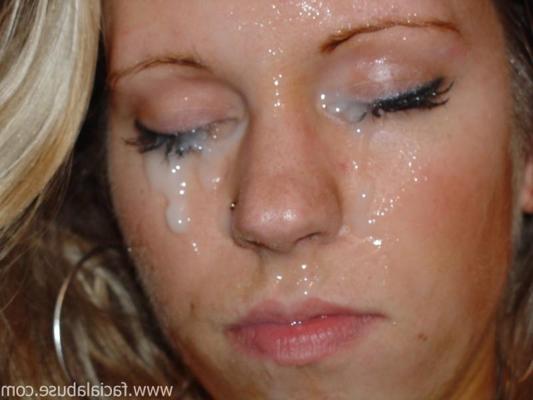 20P Sexy Blonde Babe Gags On Cock And Takes A Messy Facial