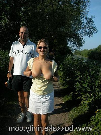 20P Busty wife strips and public and cocksucks