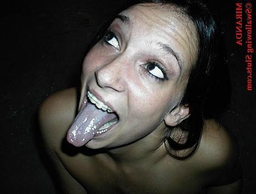 16P Dirty teen sucks a guys hairy balls until he cums for her