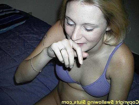 16P Dirty blonde teen in thong panties sucks cock in a hotel room