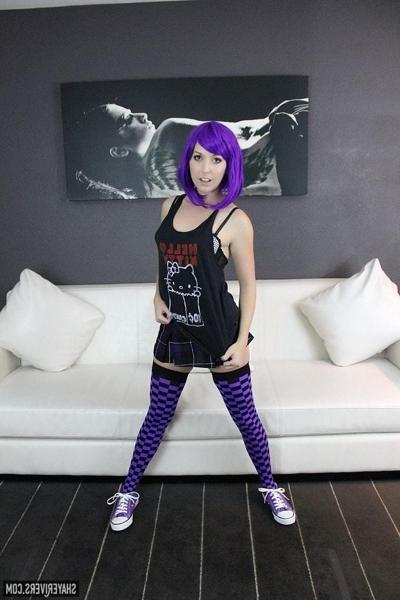 12P Purple hair teen