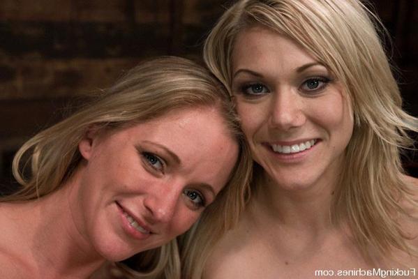 15P Blondes Dia Zerva and Samantha Sin fucked hard by machines