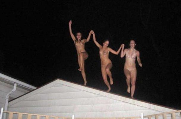 15P Really drunk amateur girlfriends going wild
