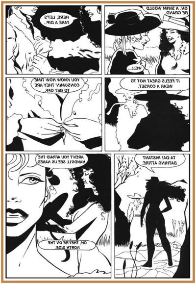 15P lesbian Southern Belles sex comic