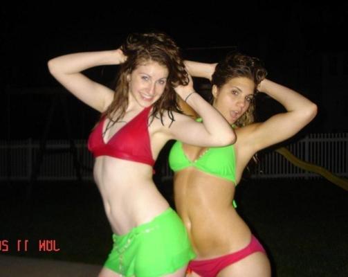 15P Very happy amateur teens with perfect bodies strip