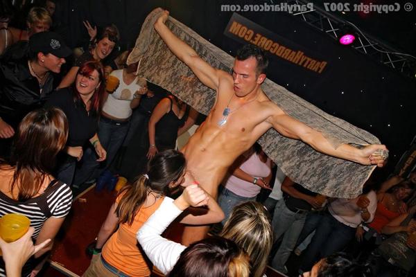 16P CFNM sex party with hot drunk babes and hard male strippers
