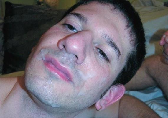 20P Fair and dark haired dudes sucking and facial cumming enjoyment
