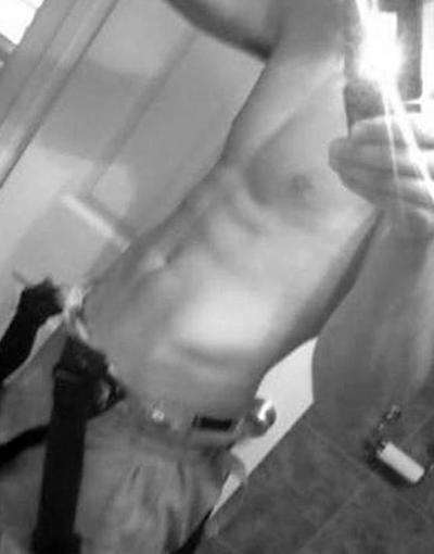 16P Horny hunk exposing his cock on cam