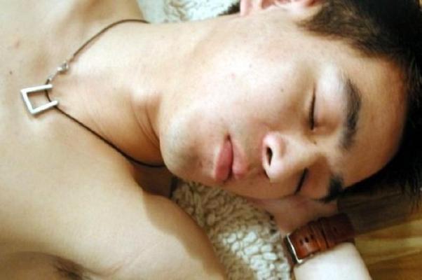 20P Asian twink enjoys stripping and jerking off in a living room