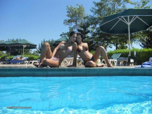 14P Selection of sexy amateur lesbians posing for the cam
