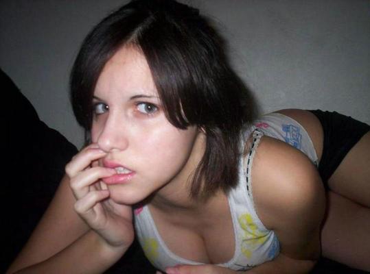 15P Petite russian teen girl with small tits shows shaved pussy