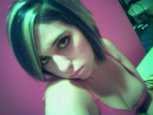 15P Brunette cutie nude teen with nice tits posing on camera