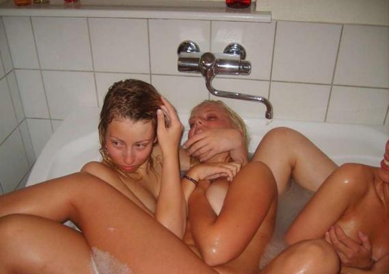 16P Gorgeous amateur babes show off sweet tits and pussies