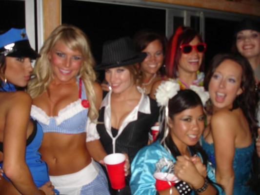 15P Pictures of trashed girls in a costume party