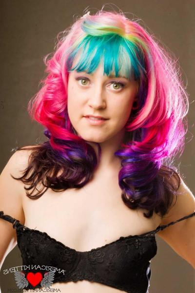 18P Hannah Holdem multi colored hair
