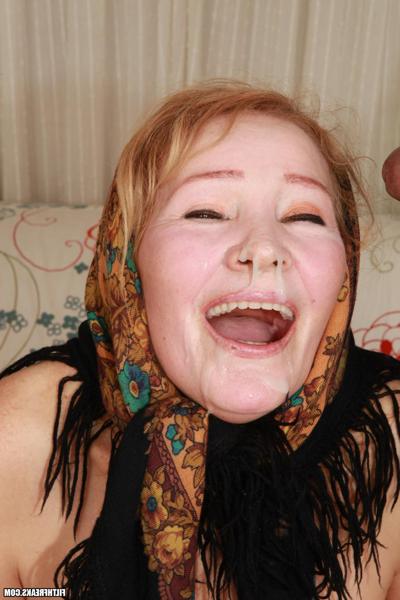 15P Crazy old lady sucks and fucks