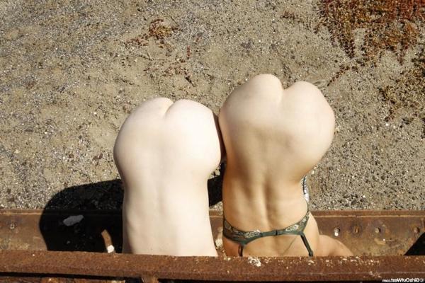 16P Luscious girls get naked and lick hairy pussies
