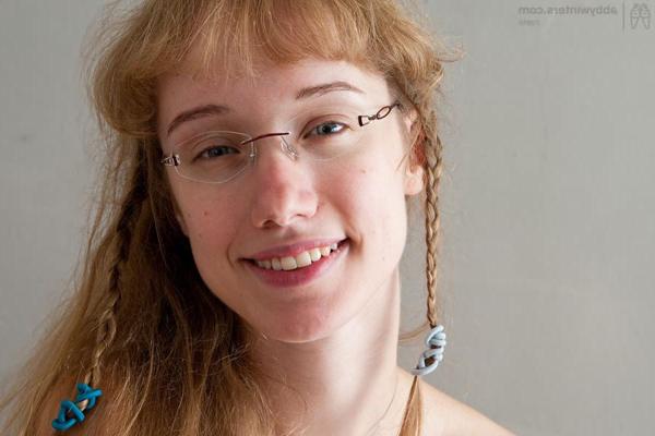 16P Cute furry gal in glasses loses her pretty panties
