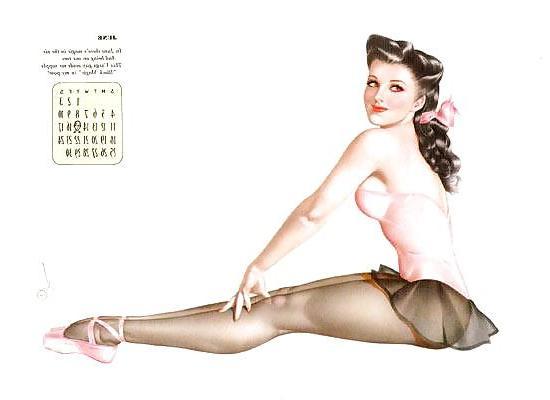 12P Erotic Calendar 2 - Pin-up calendar 1944
