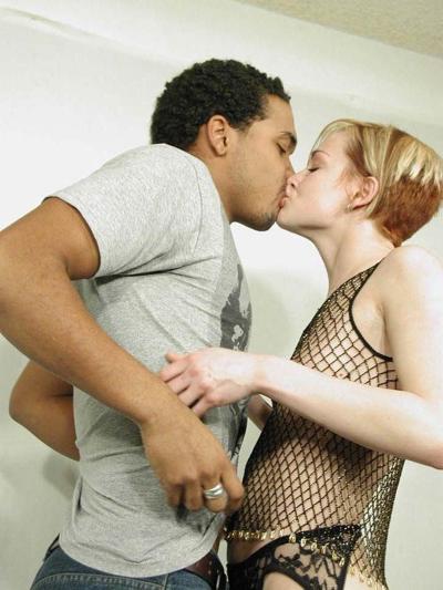 20P Naked horny blonde babe loves riding a hard black cock