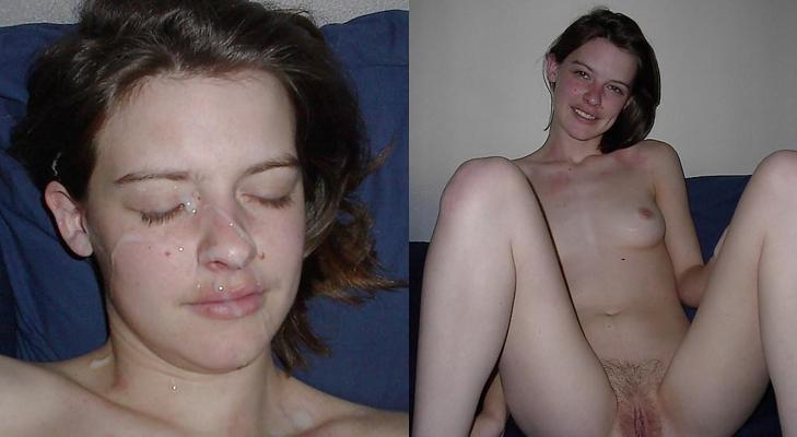 10P Amateur women with and with out facial