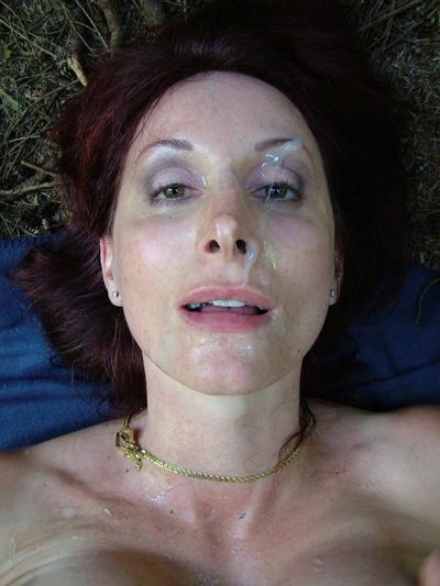 16P Busty mature milf gets a creamy facial
