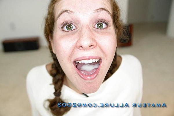 15P Pig tail girlie gets her tongue covered in goo