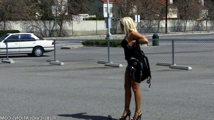 15P Busty Blonde Get Her Top Pulled Down In Public