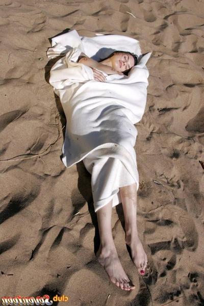 15P Natural teen brunette goes naked on vacation