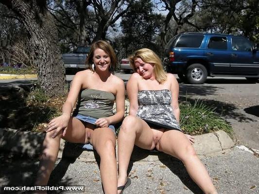 16P Double daring college gals flash tits and upskirts