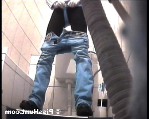 14P Two peeing girls unaware of spy cam in toilet