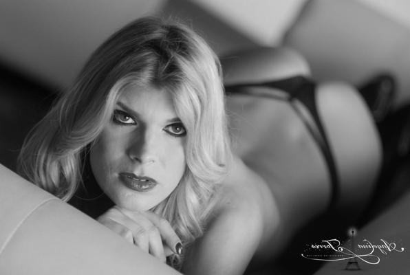 12P TS Angelina posing in black and white