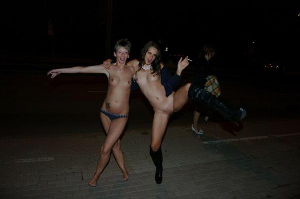 15P Wild Girlfriends getting naked in public 18
